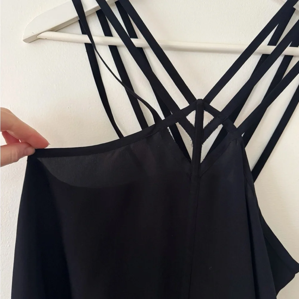 BCBG Black Silk Y2K Strappy Camisole - Picture 6 of 7